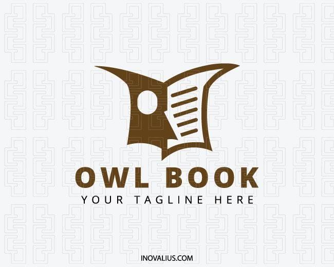 Owl Book Logo - Owl Book Logo Design