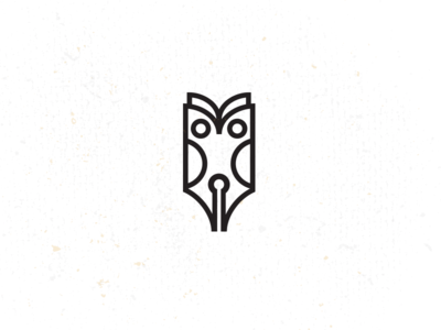 Owl Book Logo - Book.Owl.Quill_4 by Mike Bruner - Dribbble