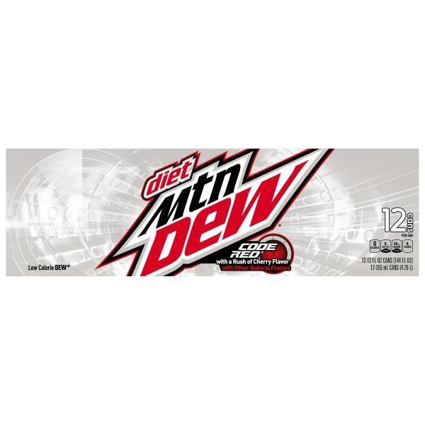 Diet Dew Logo - Mountain Dew Soda, Code Red, Diet : Publix.com