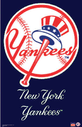 New York Yankees Team Logo - New York Yankees MLB Baseball Team Logo Print Prints