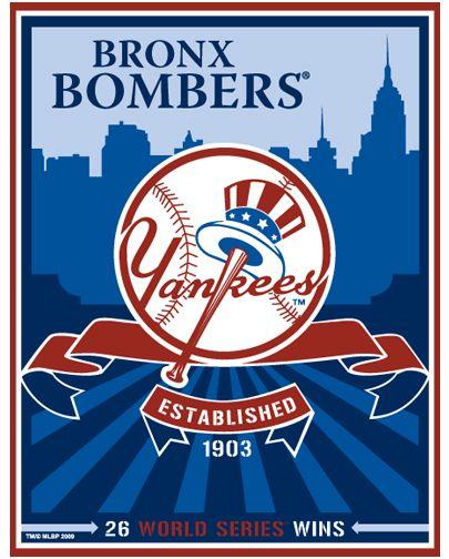 New York Yankees Team Logo - New York Yankees Team Logo Sports Propaganda Handmade LE Serigraph