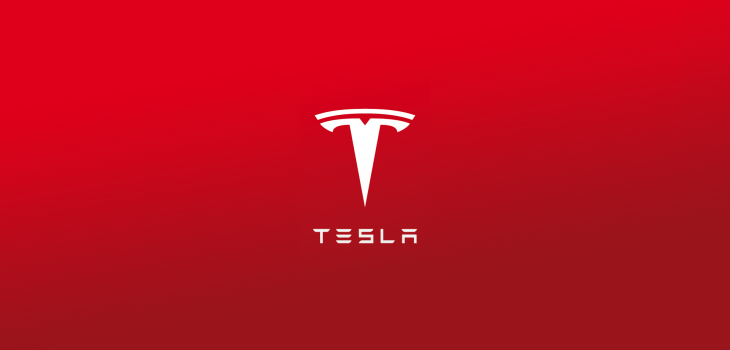 Tesla Red Logo - Testla Logo Background (Red): Phone and Desktop Wallpaper