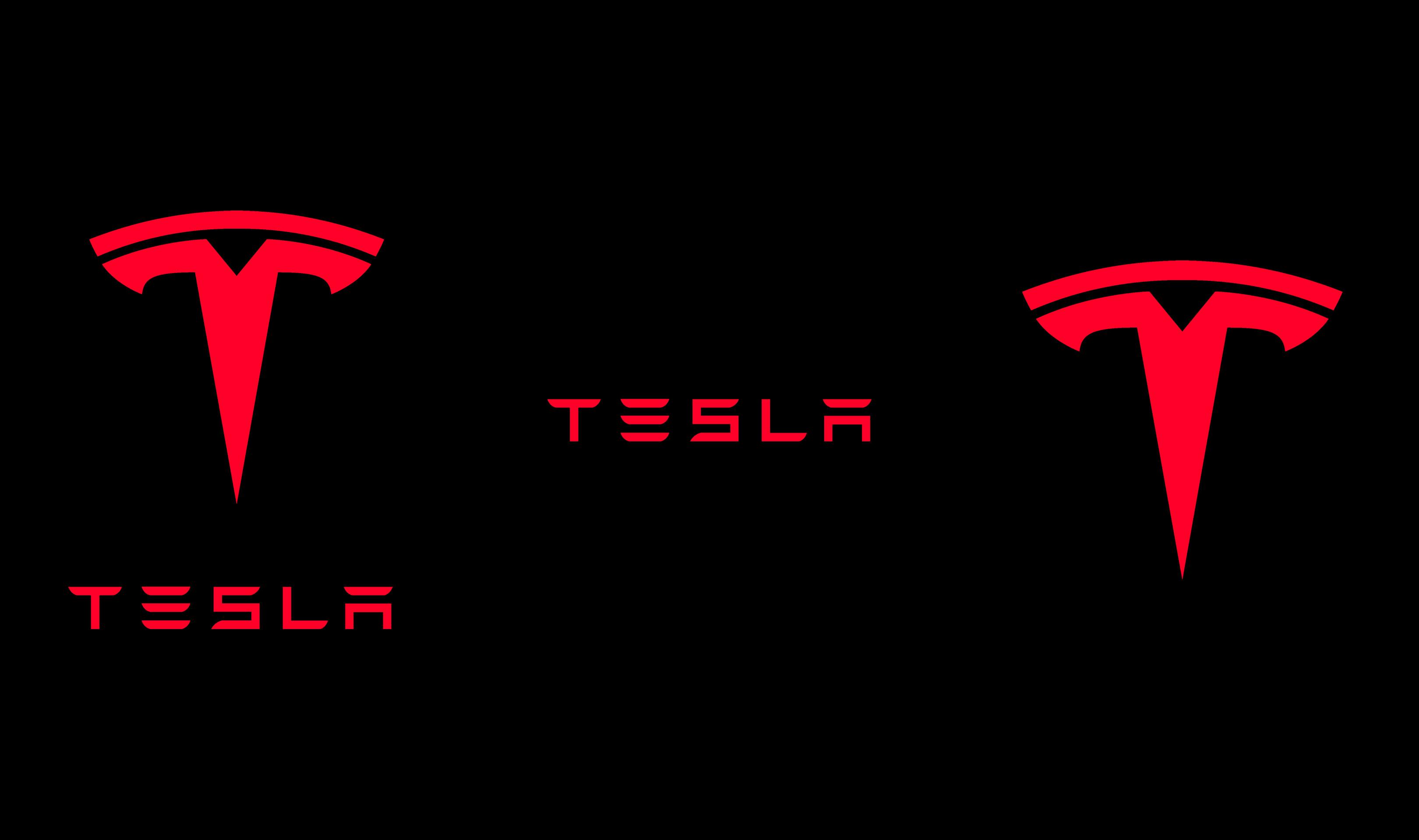 Tesla Red Logo - Tesla Logos [FHD & QHD] Link in comments : Amoledbackgrounds