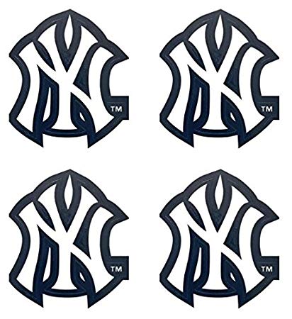 New York Yankees Team Logo - Amazon.com: MLB 4 New York Yankees Team Logo Stickers Set Individual ...