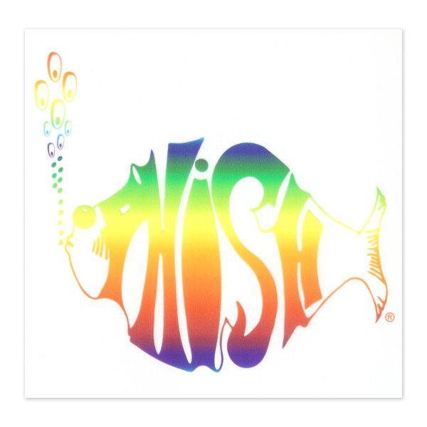 Rainbow Water Logo - Rainbow Logo Clear Vinyl Window Sticker | Shop the Phish Dry Goods ...