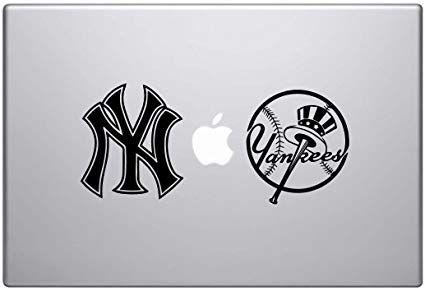 New York Yankees Team Logo - Amazon.com: New York Yankees Team Logo - Combo Set of 2 Decals ...