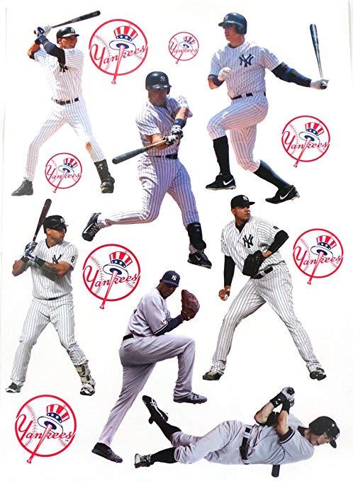 New York Yankees Team Logo - FATHEAD New York Yankees Team Set 7 Players, 7 Yankees