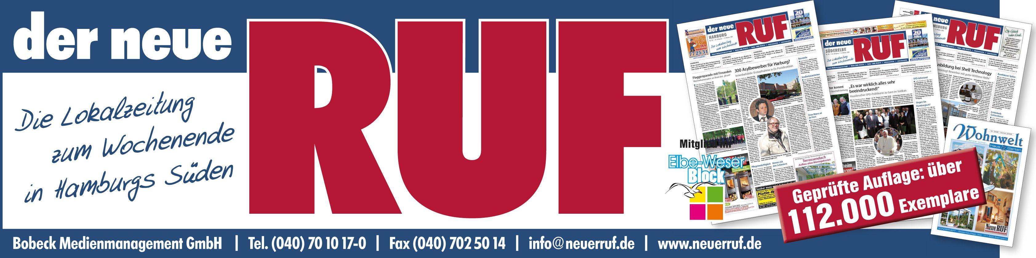 Ruf GmbH Logo - Der neue RUF – Ihre Lokalzeitung zum Wochenende in Hamburgs Süden
