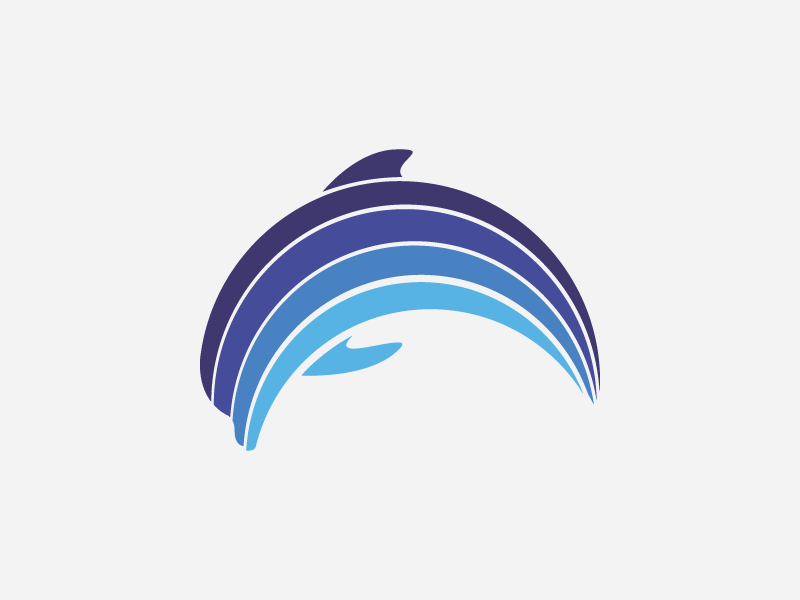 Rainbow Water Logo - Dolphin Rainbow by Connor Fowler | Dribbble | Dribbble