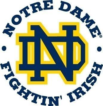 Notre Dame Logo - Notre Dame Fighting Irish T Shirt Transfer Iron On. Notre Dame