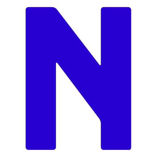 Blue N Logo - LogoDix