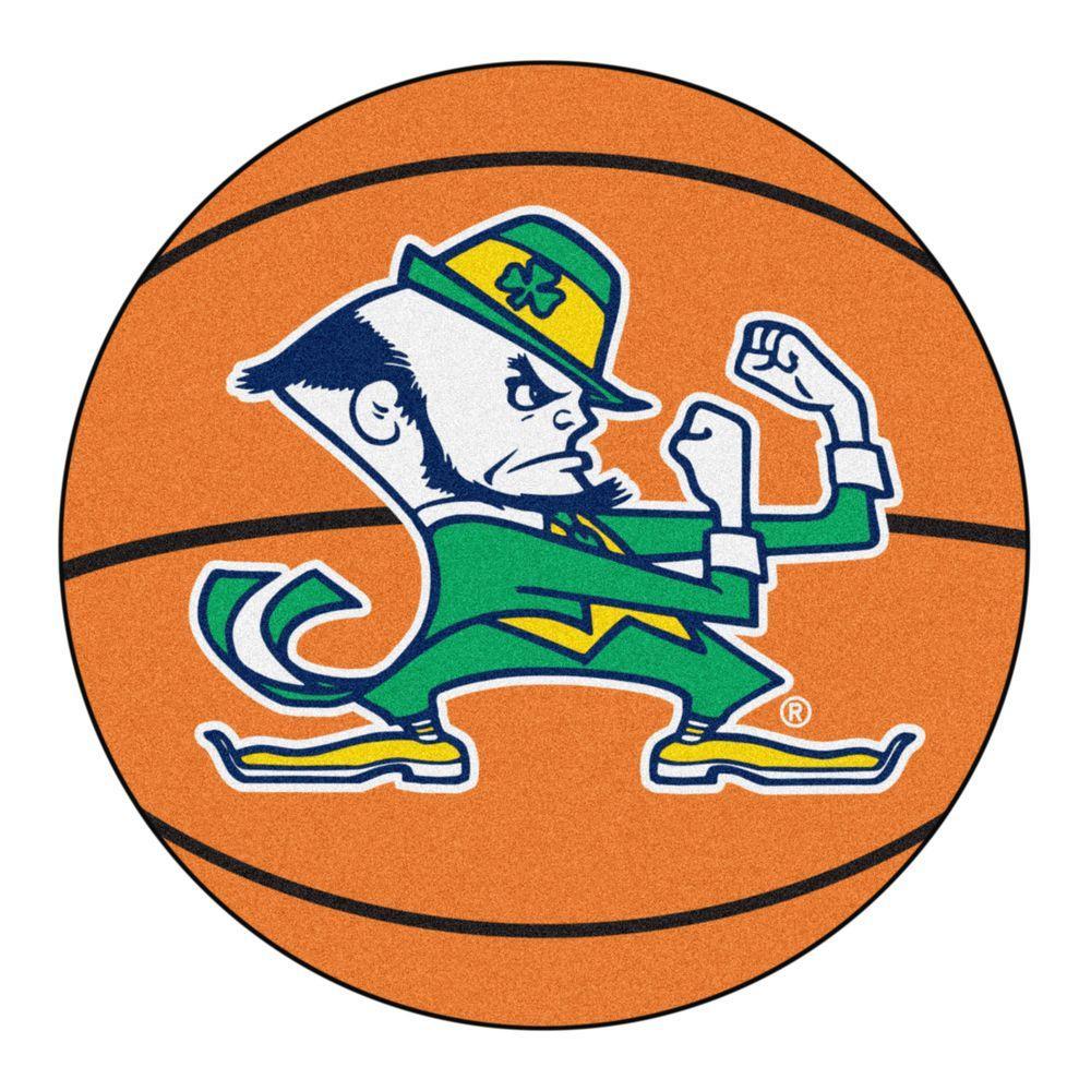 Notre Dame Logo - FANMATS NCAA Notre Dame Fighting Irish Logo Orange 2 ft. x 2 ft ...