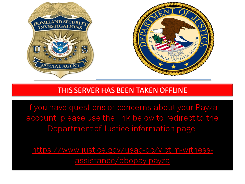 Alertpay Logo - This domain name has been seized by DOJ - Homeland Security ...