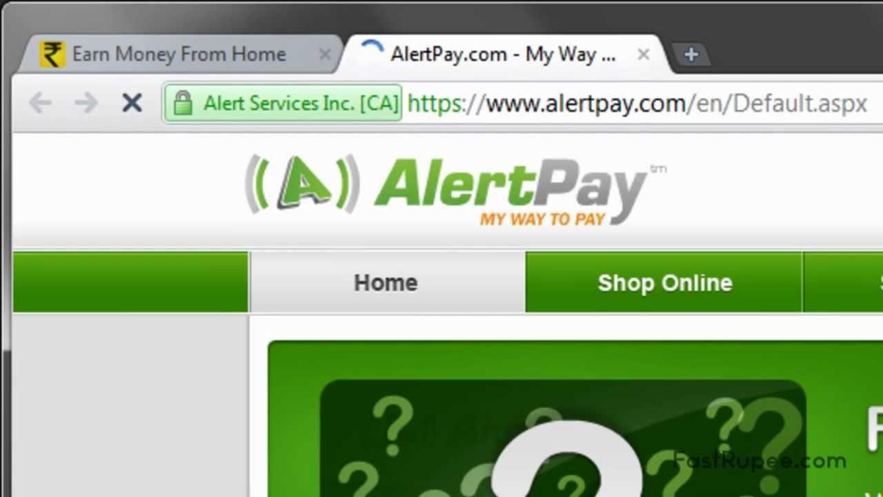 Alertpay Logo - Alertpay Check Withdrawal - India - YouTube