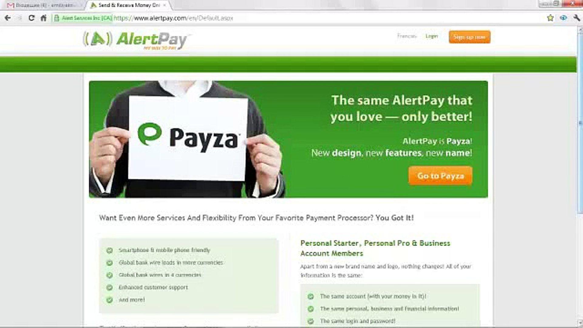 Alertpay Logo - Payza AlertPay Регистрация в платежной системе flv - video dailymotion