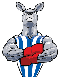 Kangaroos Football Logo - north melbourne football club - Google Search | Cheer | Pinterest ...