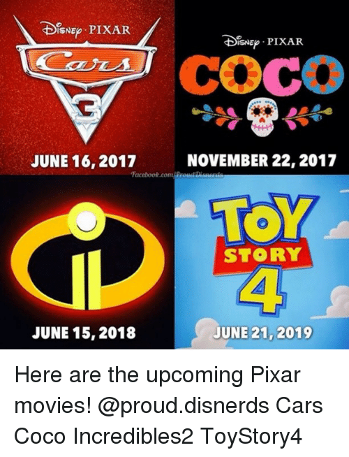 Pixar 2017 Logo - ISNEp PIXAR COCO NOVEMBER 22 2017 JUNE 16 2017 Facebookcom TOY STORY ...