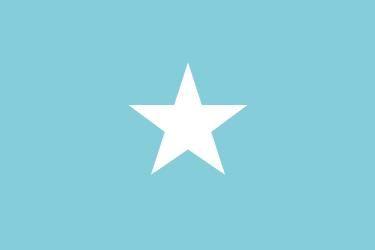 Blue and White Star Logo - Flag of Somalia