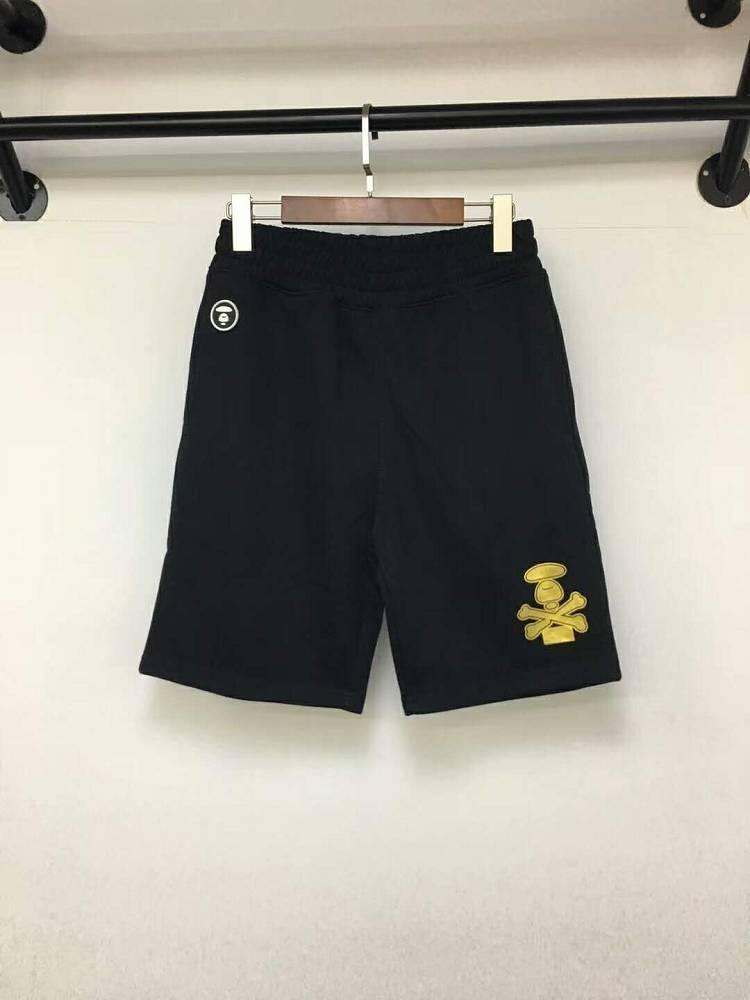 Aape Bones Logo - Kom för billiga AAPE Golden Ape Head Bones Logo Black Shorts Get ...