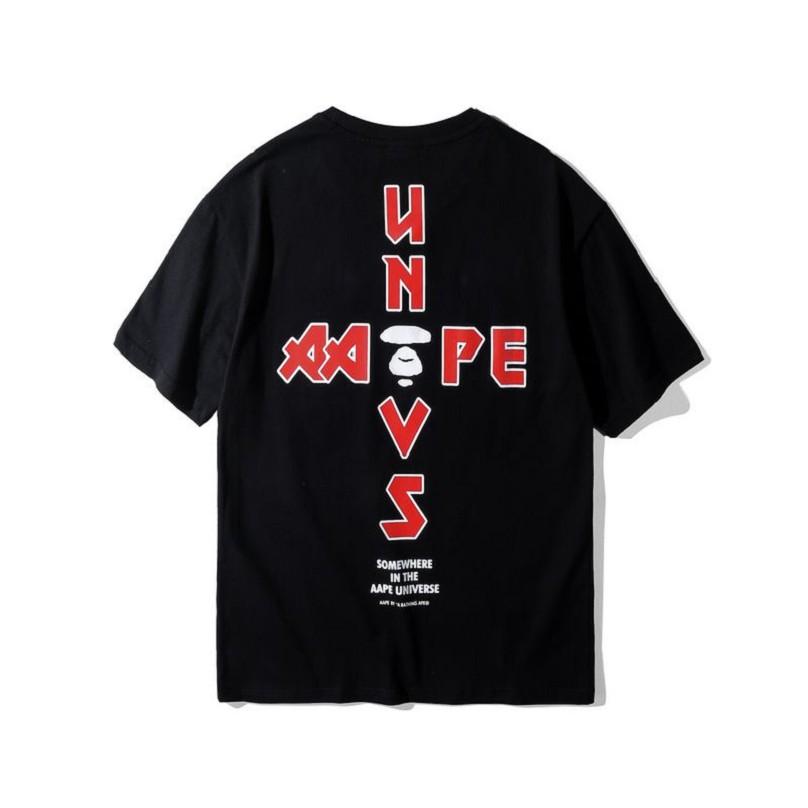 Aape Bones Logo - aape x bone logo print cotton t-shirts mens black,bape mens clothing ...