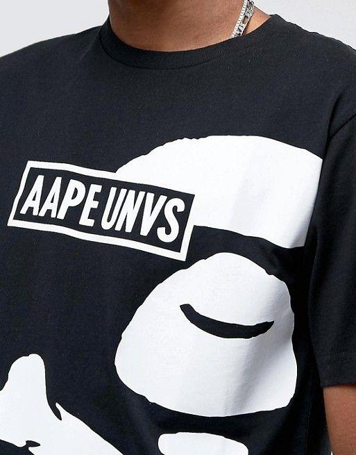 Aape Bones Logo - AAPE By A Bathing Ape T-Shirt With Large Bone Print