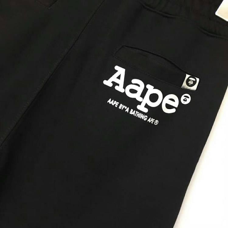 Aape Bones Logo - Kom för billiga AAPE Golden Ape Head Bones Logo Black Shorts Get ...