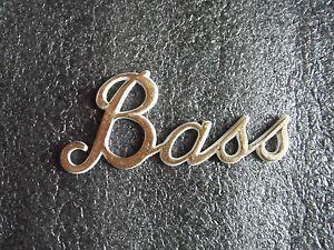 Gold Bass Logo - Marshall Bass logo's ( gold painted)( aged) also | eBay