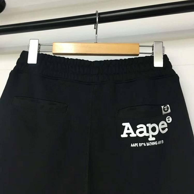 Aape Bones Logo - Kom för billiga AAPE Golden Ape Head Bones Logo Black Shorts Get ...