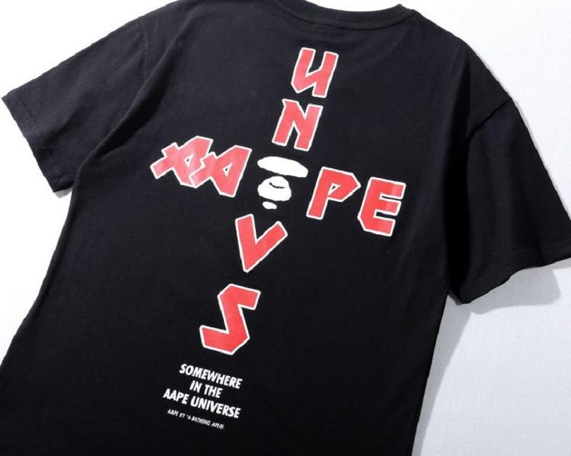 Aape Bones Logo - aape x bone logo print cotton t-shirts mens black,bape mens clothing ...