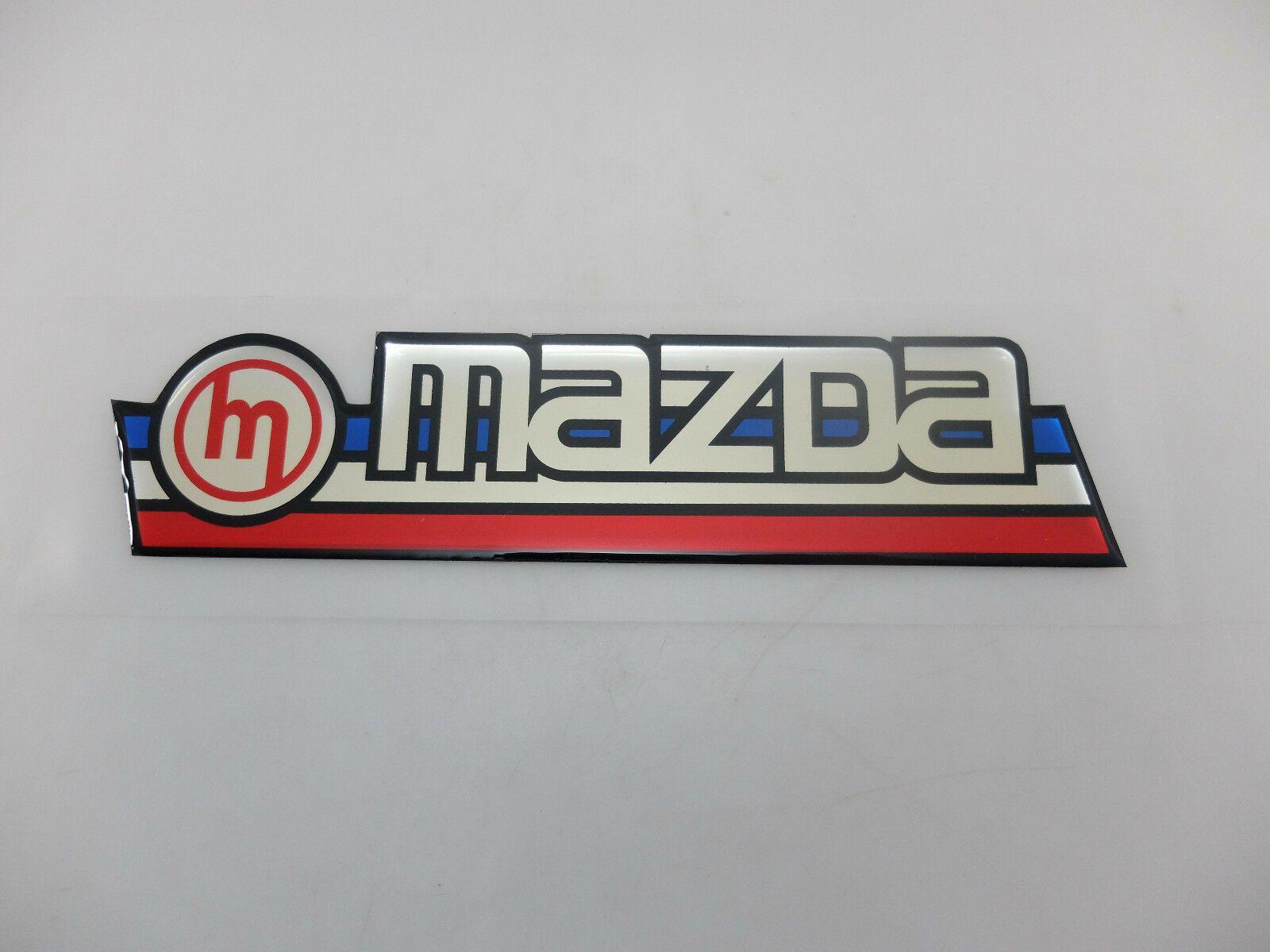 Classic Mazda Logo - MAZDA Car Old Classic Vintage Back Decal Sticker Exterior Trim NOS ...