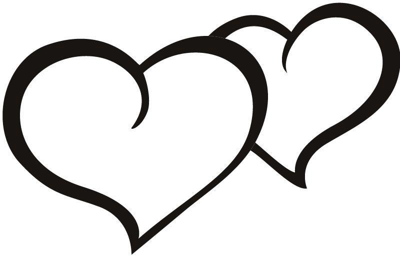 Heart Scroll Black and White Logo - Pin by Angelbaby ♥ on Hearts ♥ L♥ve | Heart, Heart outline, Clip art