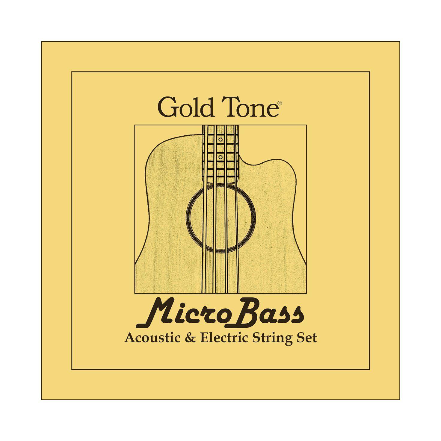 Gold Bass Logo - Gold Tone Micro Bass Strings