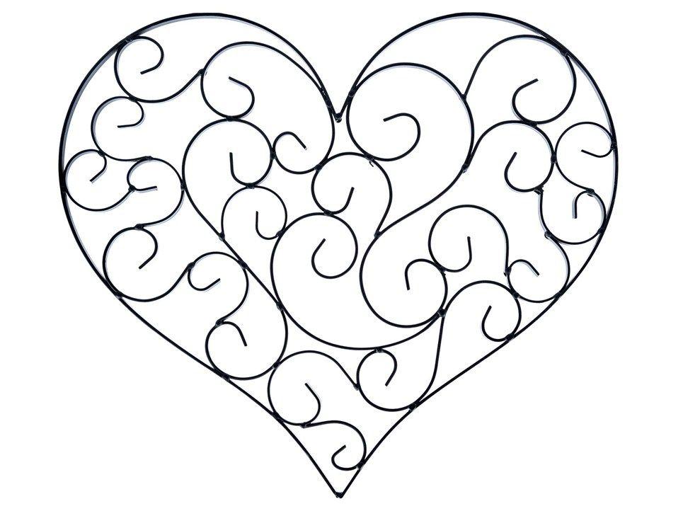 Heart Scroll Black and White Logo - Free Heart Scrolls, Download Free Clip Art, Free Clip Art on Clipart ...