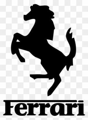 Ferrari Stallion Logo - Ferrari Horse Logo - Ferrari Logo Black And White - Free Transparent ...