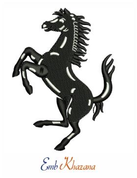 Ferrari Stallion Logo - ferrari horse logo Embroidery Design