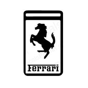 Ferrari Stallion Logo - Ferrari horse logo and text ferrari transport (models), decal