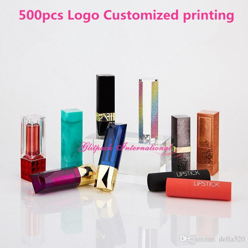 Red Purple Black and Gold Logo - High Quality Lipstick Tube Empty Red Black White Pink Blue Purple ...