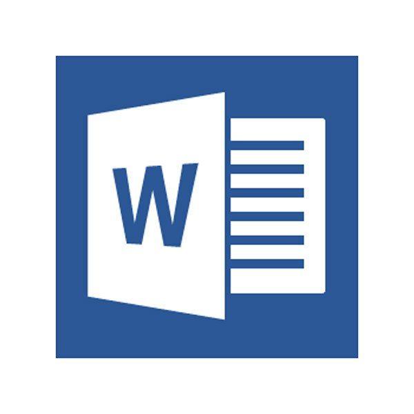 Blue Microsoft Word Logo - Making Text 