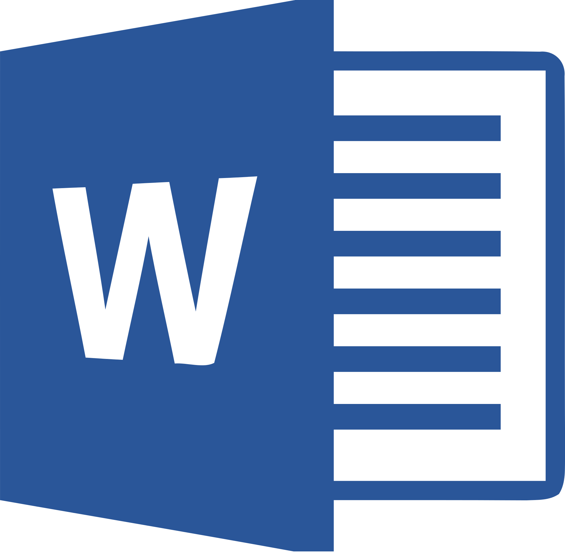 Blue Microsoft Word Logo - Microsoft Word 2013 logo.png