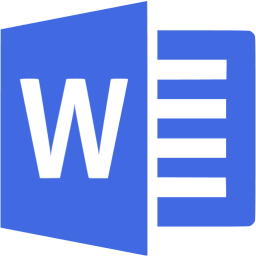 Blue Microsoft Word Logo - Royal blue microsoft word icon royal blue office icons