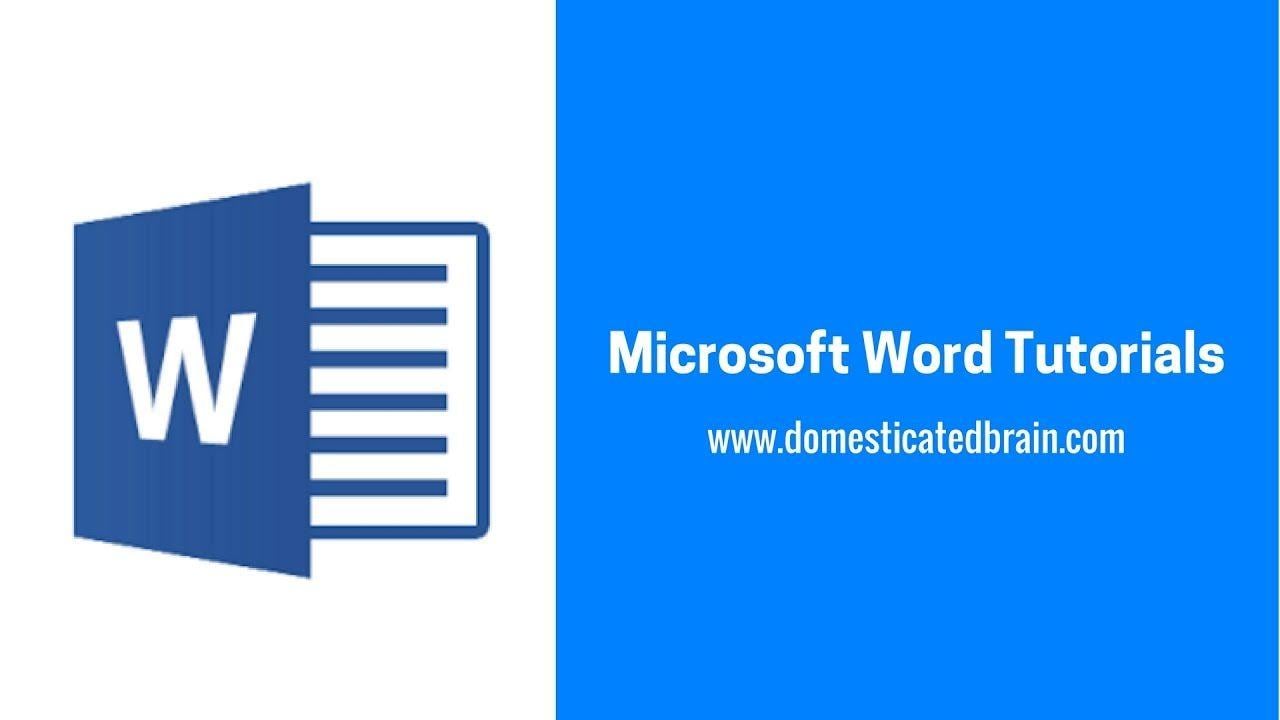 Blue Microsoft Word Logo - Microsoft Word Tutorials - How To Add a Page Border in Word - YouTube