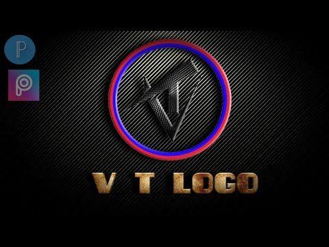 VT Logo - V T LOGO DESIGN /How to design logo with picart & pixel lab