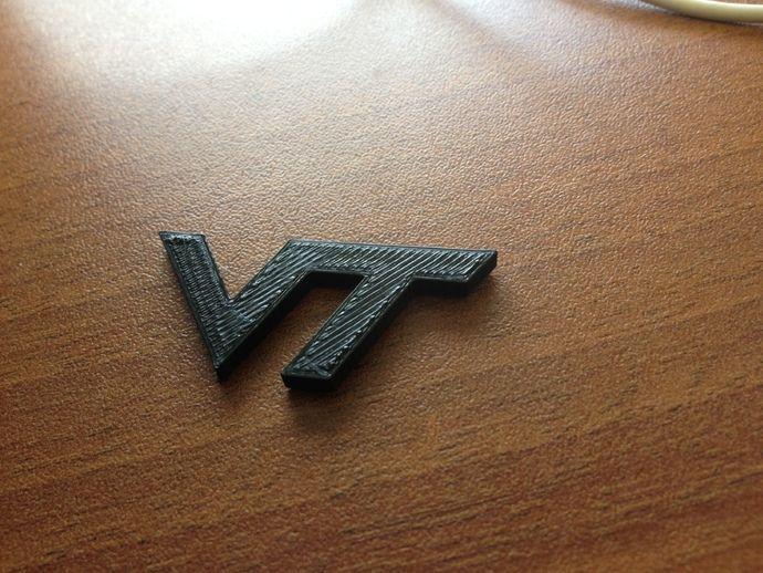 VT Logo - VT Logo (Virginia Tech) by jasonmabry - Thingiverse