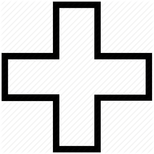 White Medical Cross Logo - Care, healthcare, hospital, medical, medical care, medical cross ...