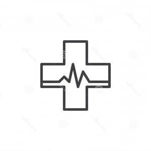 White Medical Cross Logo - Medical Cross Outline Black Simple Vector | SOIDERGI