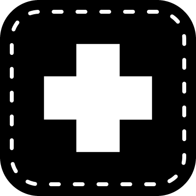 White Medical Cross Logo - Medical cross symbol in a rounded square ⋆ Free Vectors, Logos ...