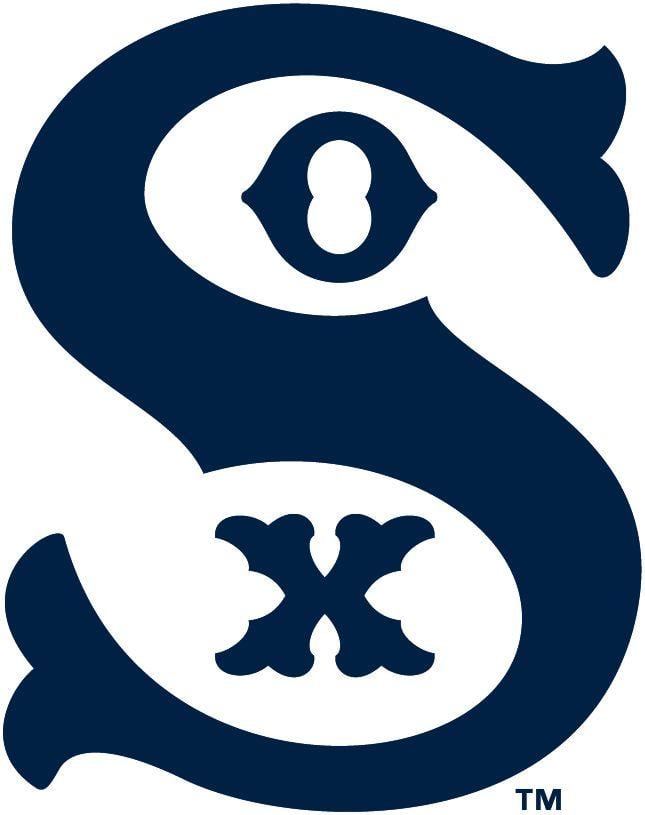 White Sox Old Logo - Chicago White Sox Primary Logo (1936) - SOX in blue | Best MLB Logos ...