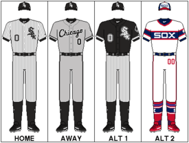 Black and White Baseball Logo - Chicago White Sox