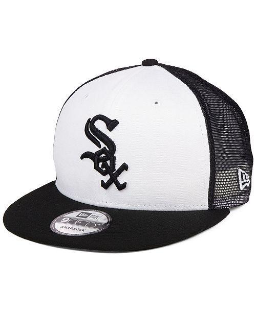 White Sox Old Logo - New Era Chicago White Sox Old School Mesh 9FIFTY Snapback Cap ...
