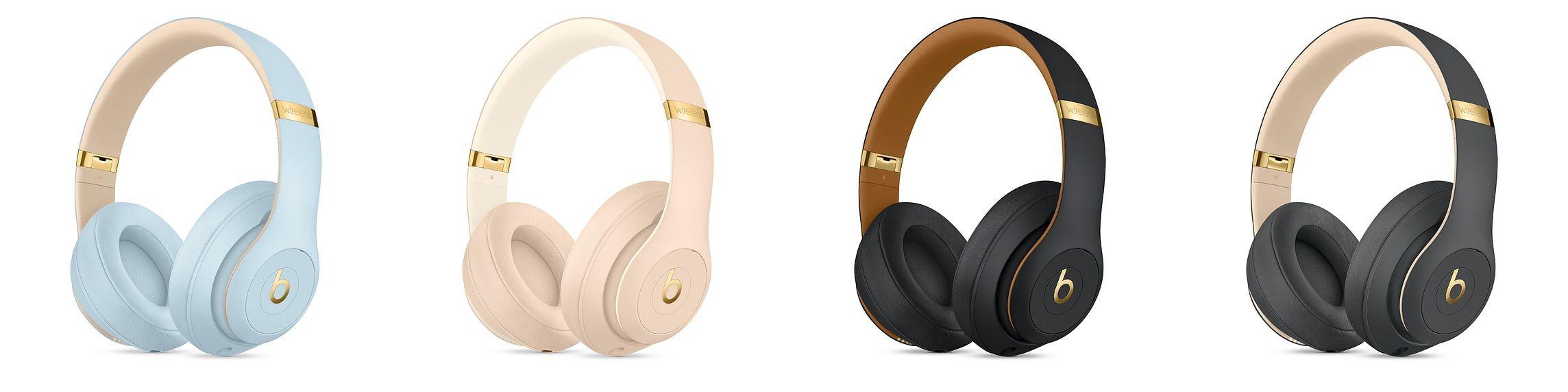 Gold Beats Logo - Apple Debuts New 'Skyline' Beats Studio 3 Wireless Headphones Collection